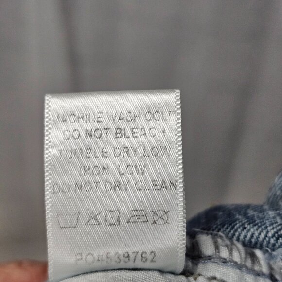 Fashion Nova Denim Skirt Maxi Grunge Distressed Acid Washed XS NWOT - Picture 10 of 11